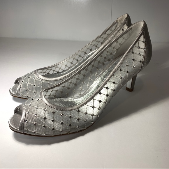 Adrianna Papell Shoes - Wedding heels Adrianna Papell Peep Toe Silver